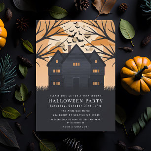 Invitación Espeluznante Salem Witch House Halloween Party