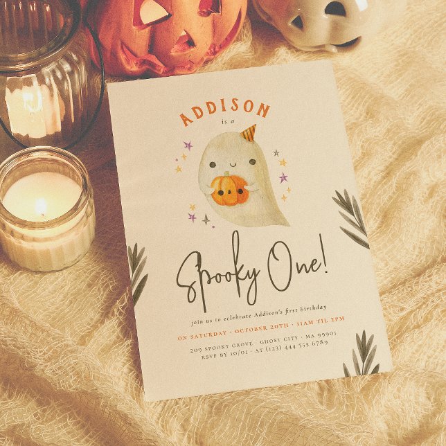 Invitación Espeluznante un lindo cumpleaños neutral de género (Subido por el creador)