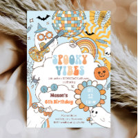 Espeluznante Vibes Retro Halloween Party Boy Cumpl