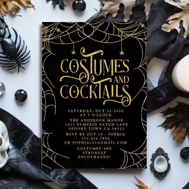 Invitación Espeluznantes disfraces y cócteles Halloween para  (Subido por el creador)