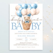 Esperamos con ansias globo aerostático Baby Shower