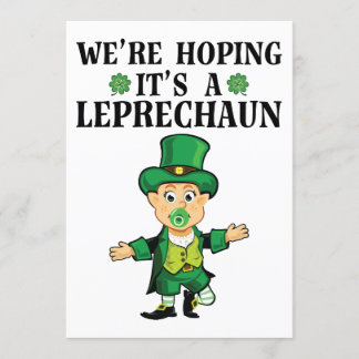Invitación Esperamos que sea el Día de los Leprechaun en San 