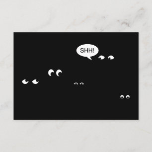 Invitación esperando en la oscuridad: ¡fiesta sorpresa!