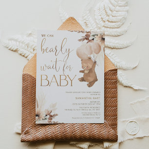 Invitación Esperar prematuramente a un bebé Baby Shower con f