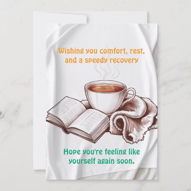 Invitación Espero que te sientas como a ti misma de nuevo (Anverso)