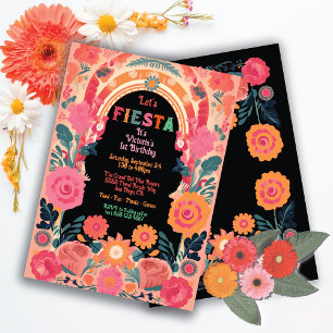 Invitación Espías de Fiesta Mexicana Fiesta Cumpleaños