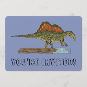 Invitación Espinosaurio de dinosaurio cretáceo