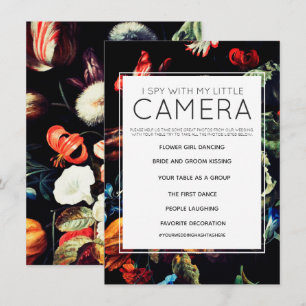 Invitación Espio Con Mi Pequeño Juego De Boda De Cámara