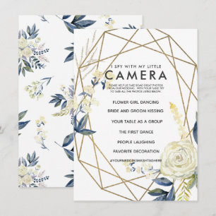 Invitación Espío con mi pequeño juego de la boda de la cámara