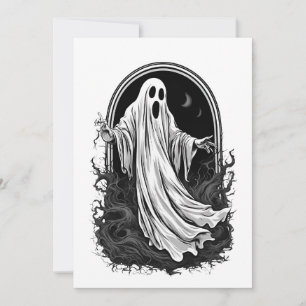 Invitación Espíritu de Halloween 2, miedo, regalo, lindo, vac