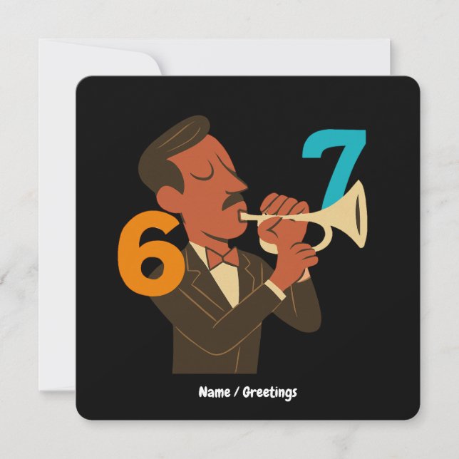 Invitación Espíritu de Jazz Retro 67 – Festival de Moderno de (Anverso)