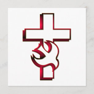 Invitación Espíritu Santo cruzado y/espíritu santo