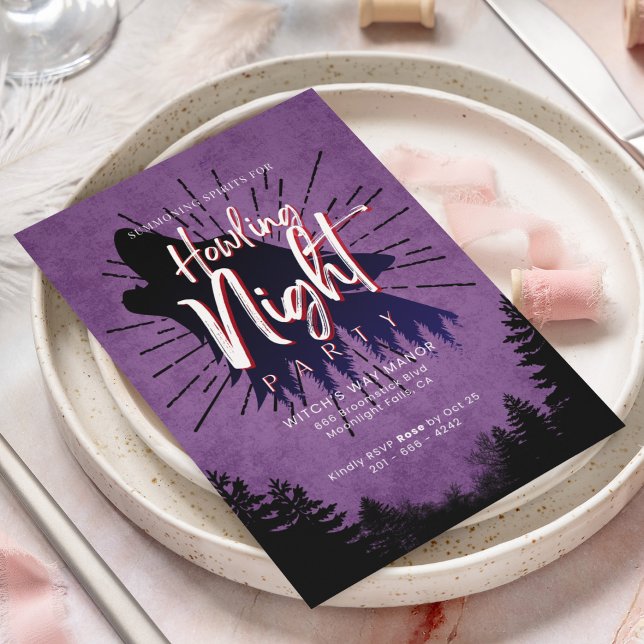 Invitación Espíritus de citación para una noche de aluvión (Summoning Spirits for a Howling Night cover from The Beekeeper Store)