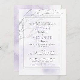 Invitación Esplash acuático Lilac moderno