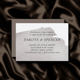 Invitación Esplash de beige | Elegante acuarela taupana