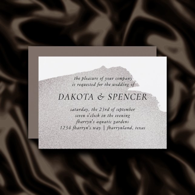 Invitación Esplash de beige | Elegante acuarela taupana (Subido por el creador)