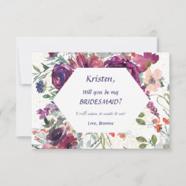 Invitación Esplash de jardín sea mi dama de honor