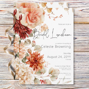 Invitación Espléndida caída y almuerzo de novia en Rubor Boho