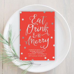 Invitación Espléndida fiesta de vacaciones en color editable 