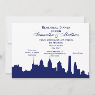 Invitación Espléndida silueta de la marina de Filadelfia