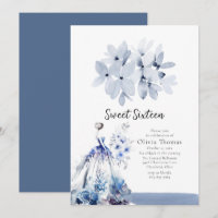 Espléndido Salón De Baile Azul Dulce Dieciséis