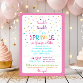Invitación Espoleta de bebé arco iris