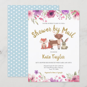 Invitación Espoleta De Larga Distancia De La Ducha Por Correo