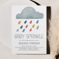 Espolvorea Baby Shower en lluvia arcoiris boho