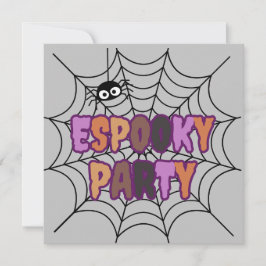 Invitación Espooky Fiesta Fun Spooky Spider