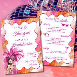 Invitación Esposa Es Una Chica Del Espectáculo Rosa Itinerari