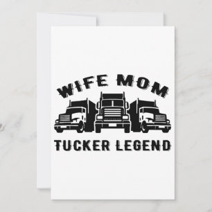 Invitación Esposa Mamá Camionera Leyenda Citas
