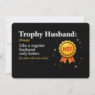 Invitación Esposo Trofeo El Mejor Esposo del Mundo 1er Lugar