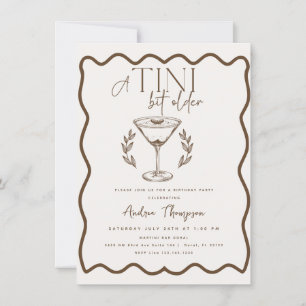 Invitación Espreso Martini Cumpleaños del cóctel