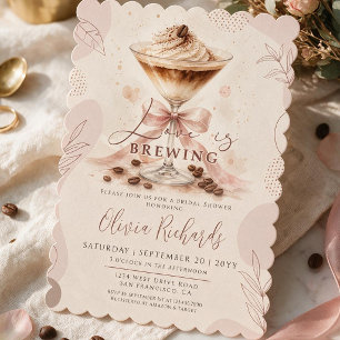 Invitación Espresso Martini Amor está hirviendo Despedida de