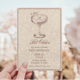 Invitación Espresso Martini bit Glam 30 cumpleaños