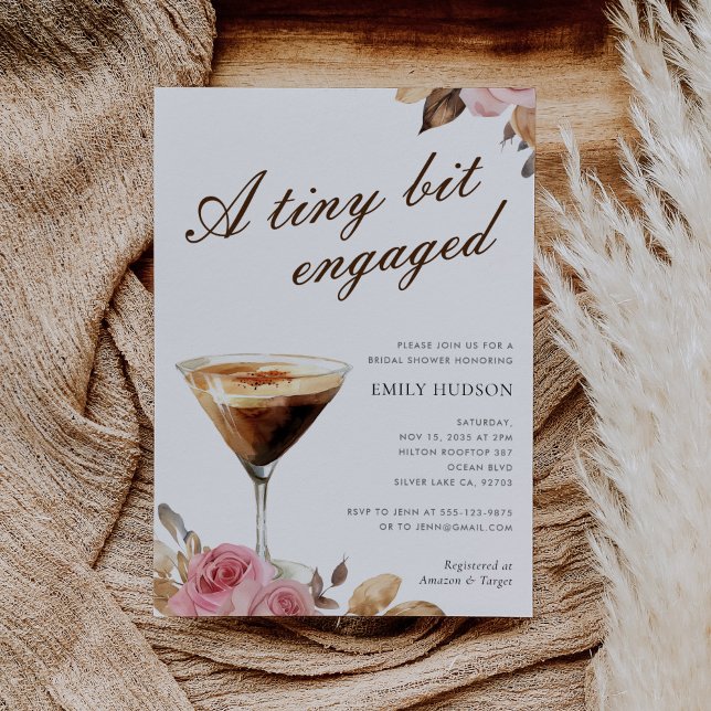 Invitación Espresso Martini Bridal Shower (Subido por el creador)