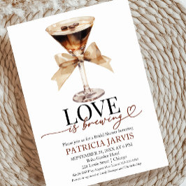 Invitación Espresso Martini Love is Breve Bridal Shower