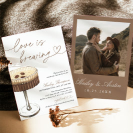 Invitación Espresso Martini Love Is Brewing Bridal Shower