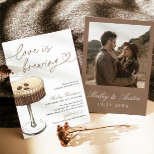 Invitación Espresso Martini Love Is Brewing Despedida de Solt