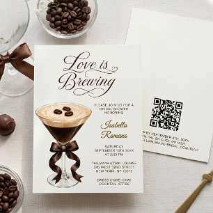 Invitación Espresso Martini Love Is Brewing Despedida de Solt