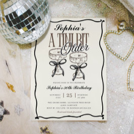 Invitación Espresso Martini Quirky Cumpleaños un poco más vie