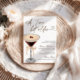 Invitación Espresso Martini Un Poco Más Mayor Fiesta de Cumpl