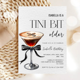 Invitación Espresso Martini Un Poco Más Vieja Fiesta de Cumpl