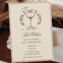 Espresso Tini un poco más viejo Elegante cumpleaño