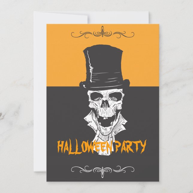 Invitación Esqueleto (Anverso)