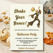 Esqueleto bailarín espeluznante de Halloween