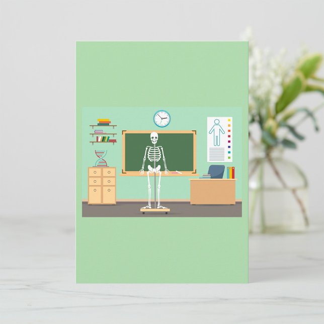 Invitación Esqueleto de clase de ciencias (Subido por el creador)