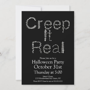 Invitación Esqueleto de Huesos de Columna Vertebral de Hallow