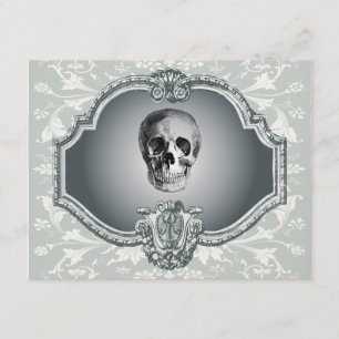 Invitación Esqueleto en el espejo Halloween