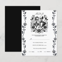 Esqueleto Floral de Rosa de Vid Blanca Negra RSVP
